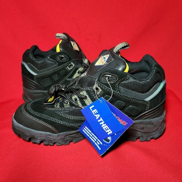 Mens Workload Spiker Black Leather Steele Toe Shoes Size 12 NIB - Picture 4 of 12